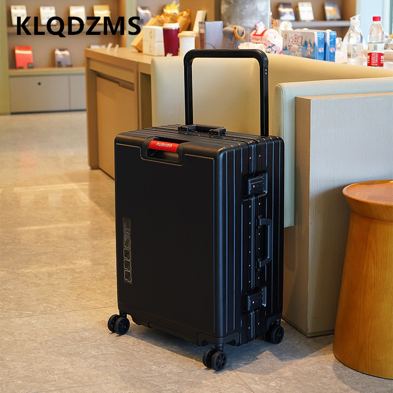 Aluminum Frame Carry On Luggage - KLQDZMS Koper Bingkai Aluminium Kotak Naik