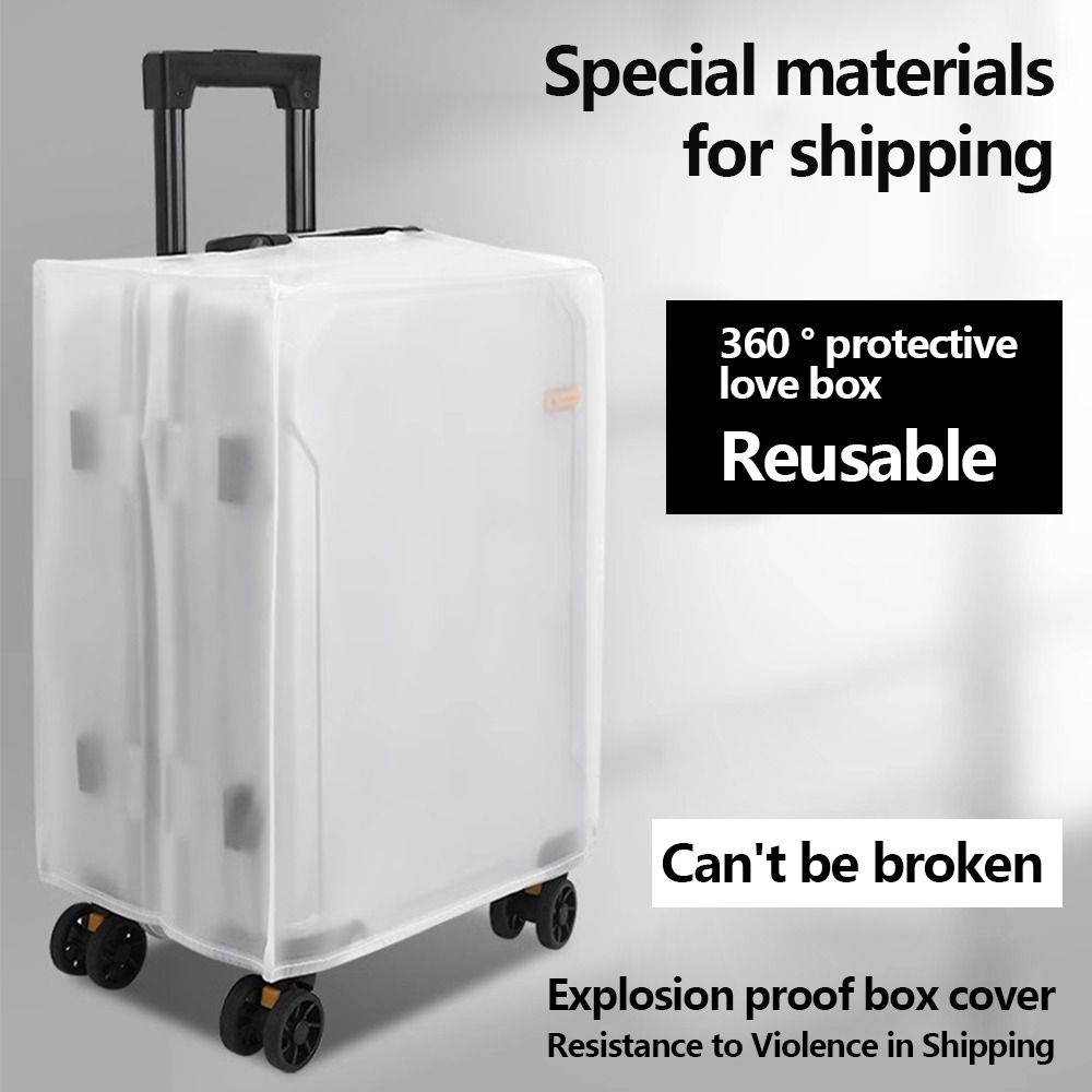 Waterproof Suitcase Cover Protector - Penutup Pelindung Koper Baru Berlapis Es,