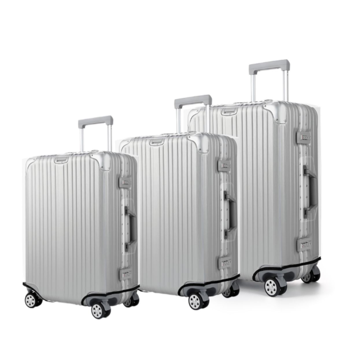 Waterproof Suitcase Cover Protector - Pelindung Penutup Bagasi Bening Tebal, Penutup