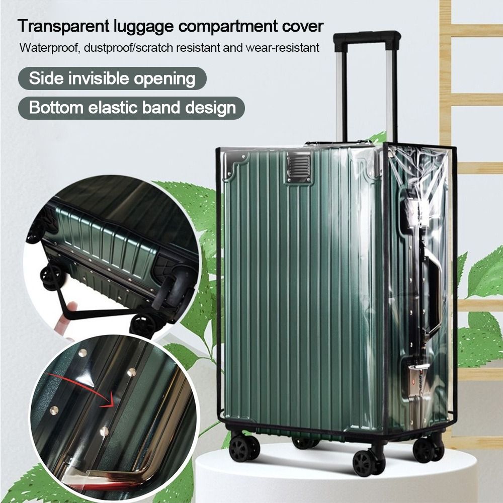 Pelindung Koper Transparan Tah - Waterproof Suitcase Cover Protector ulasan dan harga