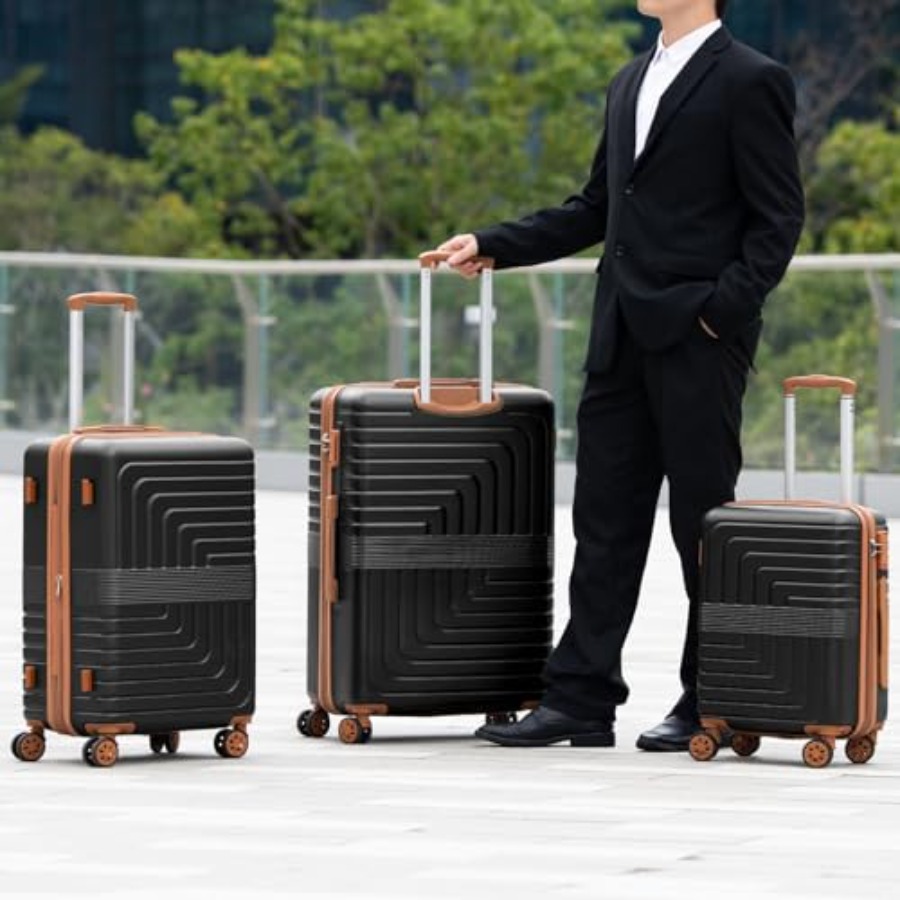 Set Koper 3-Piece yang Dapat D - Expandable Hard Shell Luggage Set ulasan dan harga