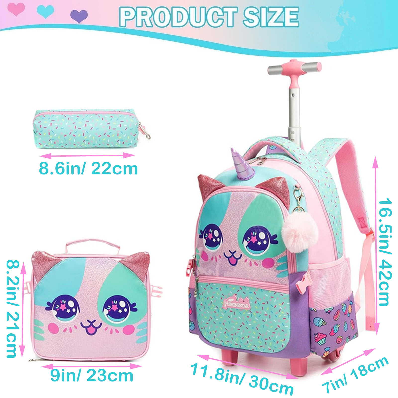 Ransel bergulir untuk perempua - Foldable Rolling Luggage Bag ulasan dan harga
