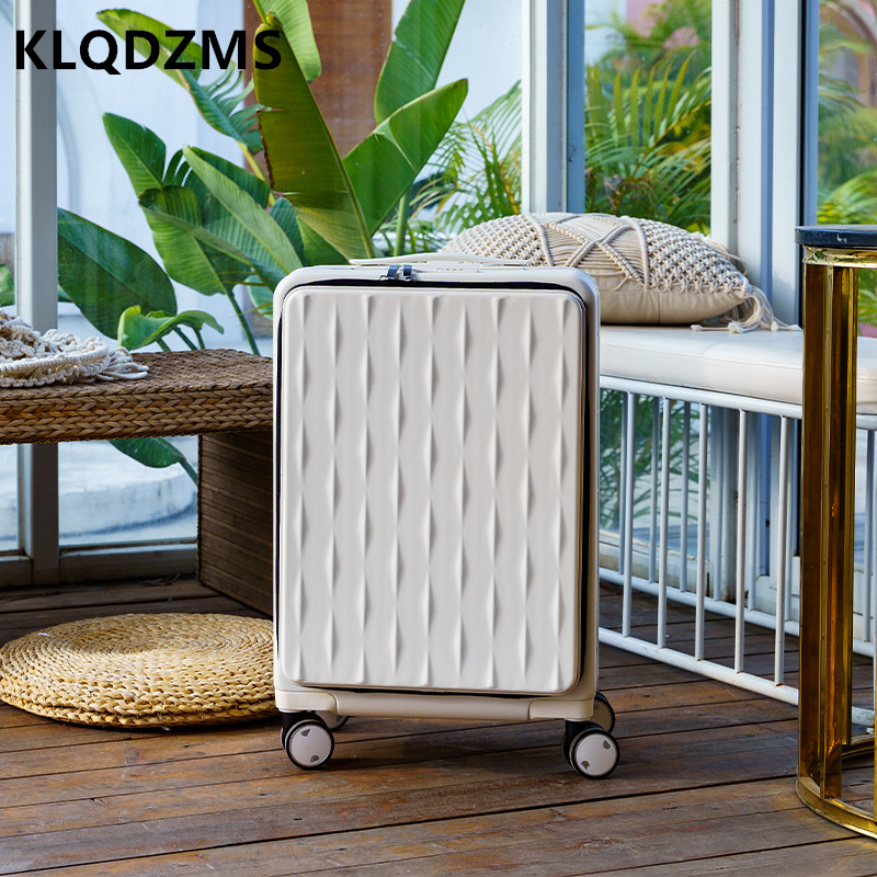 KLQDZMS bagasi perjalanan buka - Front Opening Laptop Luggage 24 Inch ulasan dan harga