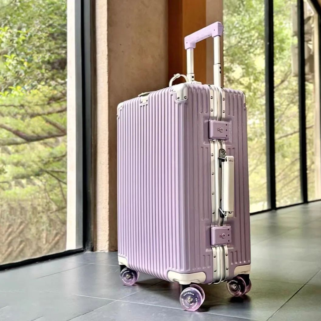 Koper Bingkai Aluminium dengan - Aluminum Frame Carry On Luggage ulasan dan harga