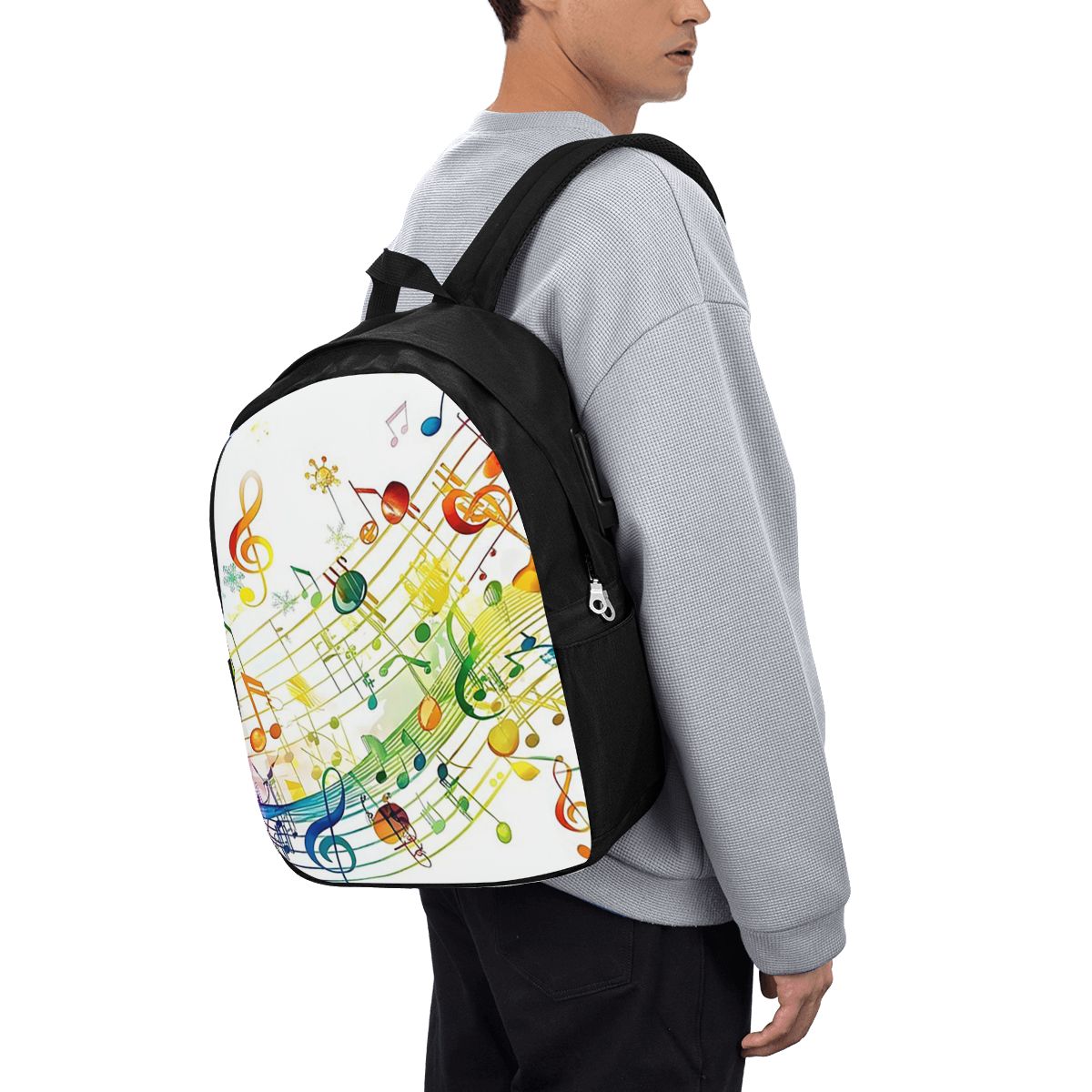 Tas Ransel Kunci Piano Abstrak - Travel Bags ulasan dan harga
