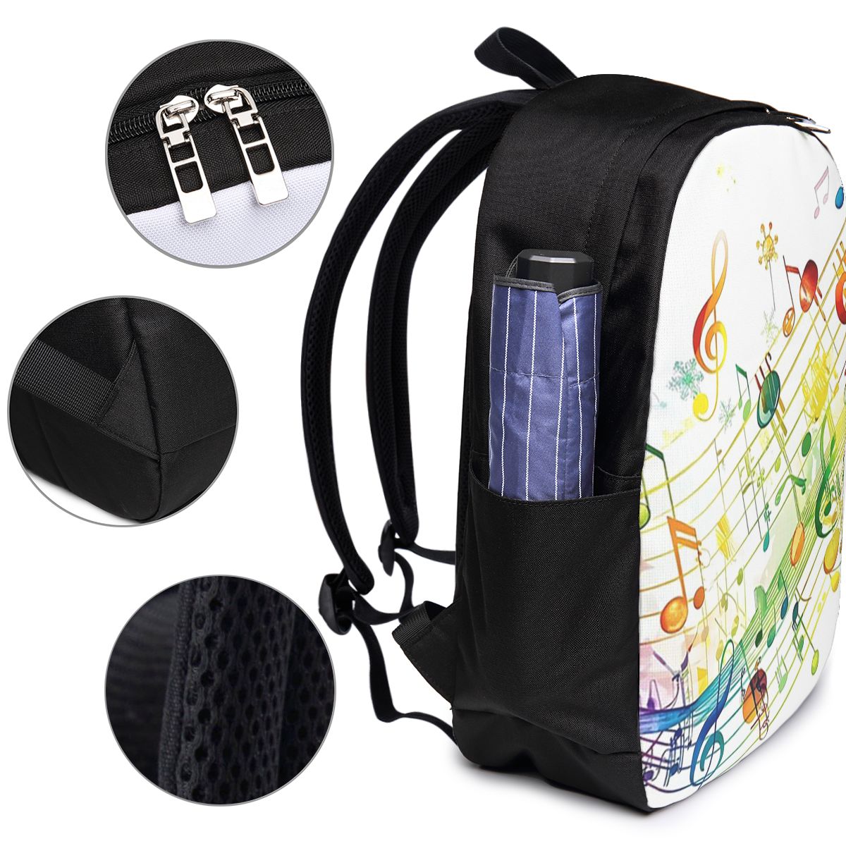 Tas Ransel Kunci Piano Abstrak - Travel Bags ulasan dan harga