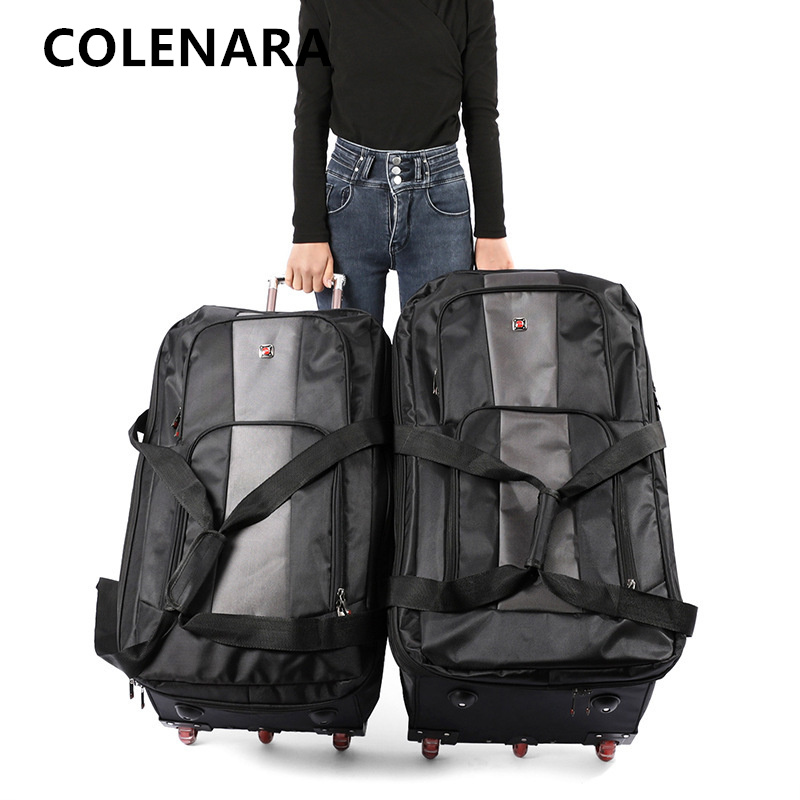 Tas Troli Kapasitas Besar COLE - Foldable Rolling Luggage Bag ulasan dan harga
