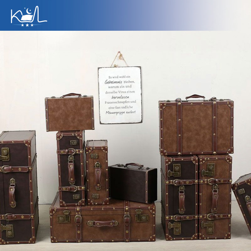 Kotak Penyimpanan Koper Dekora - Retro Vintage Trunk Suitcase ulasan dan harga