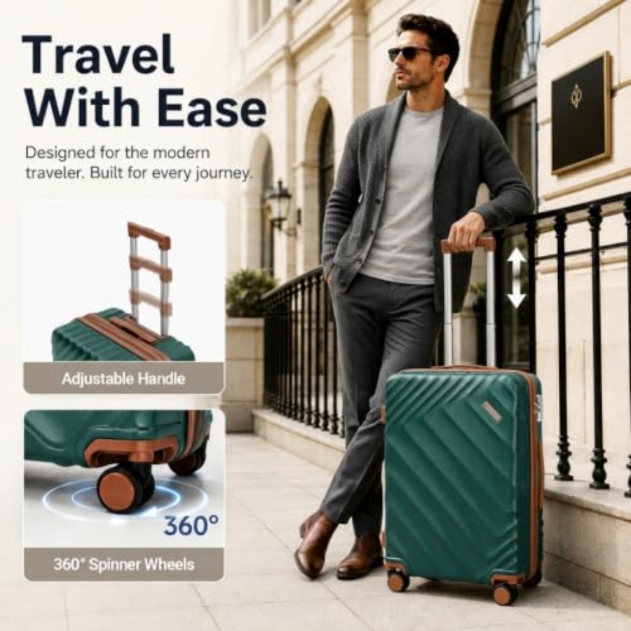 Set Koper 5-Potong Berbahan Ke - Expandable Hard Shell Luggage Set ulasan dan harga