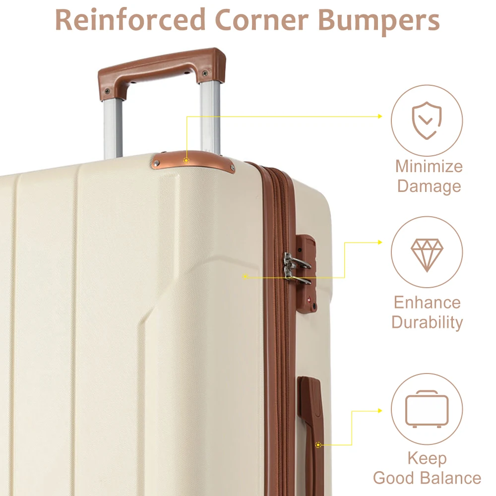 Set Koper Hardshell ABS 2 Buah - Expandable Hard Shell Luggage Set ulasan dan harga