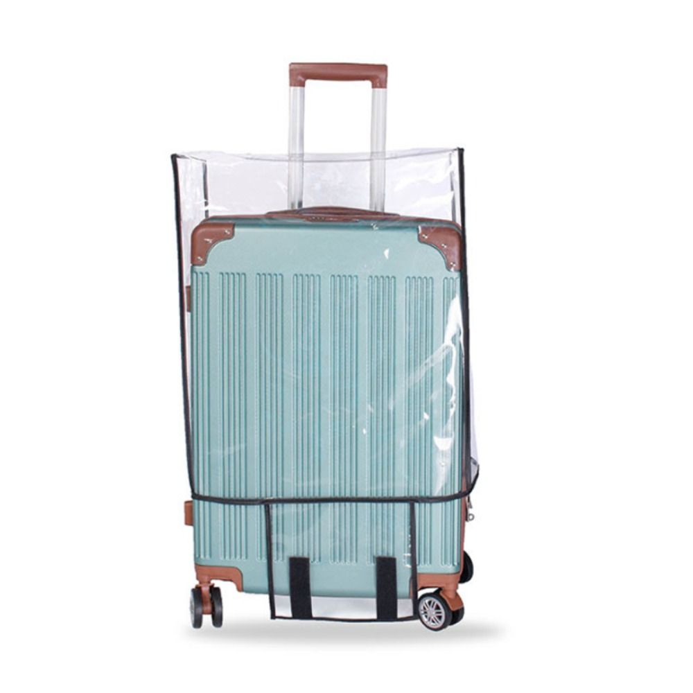 Penutup Koper Transparan PVC A - Waterproof Suitcase Cover Protector ulasan dan harga