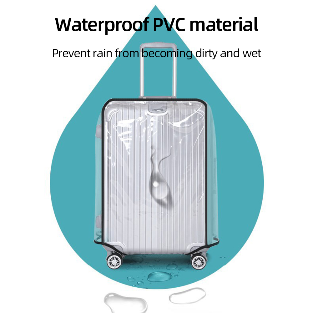 Pelindung Penutup Koper Bening - Waterproof Suitcase Cover Protector ulasan dan harga