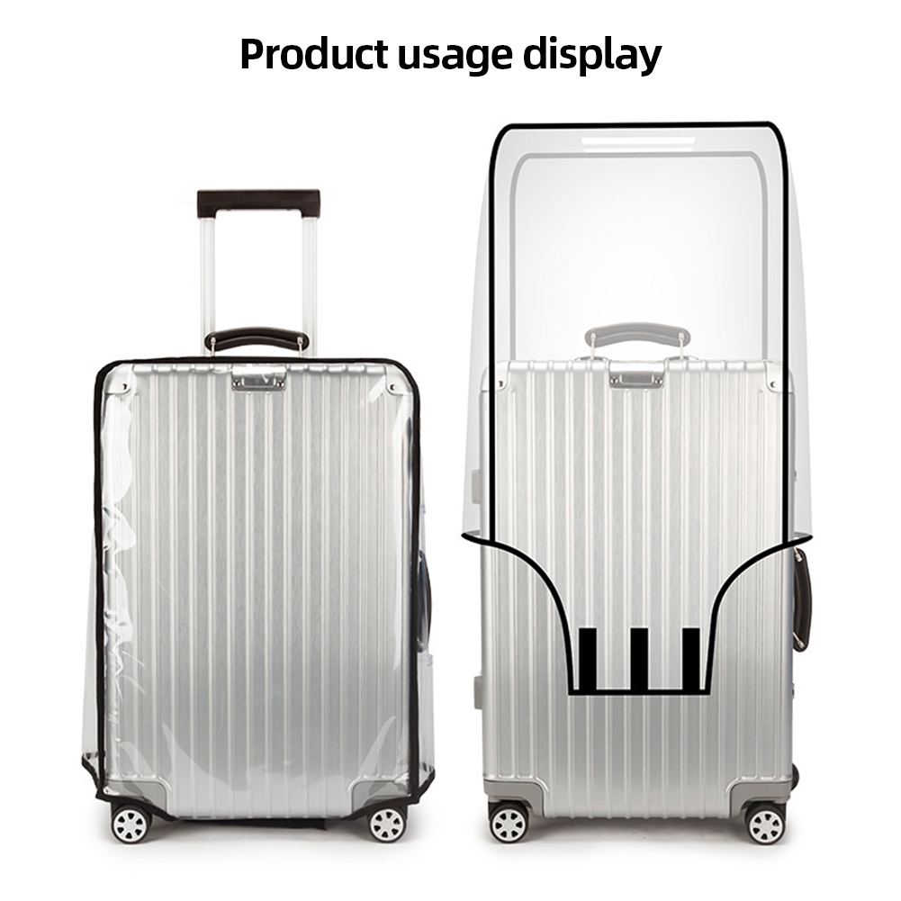 Pelindung Penutup Koper Bening - Waterproof Suitcase Cover Protector ulasan dan harga
