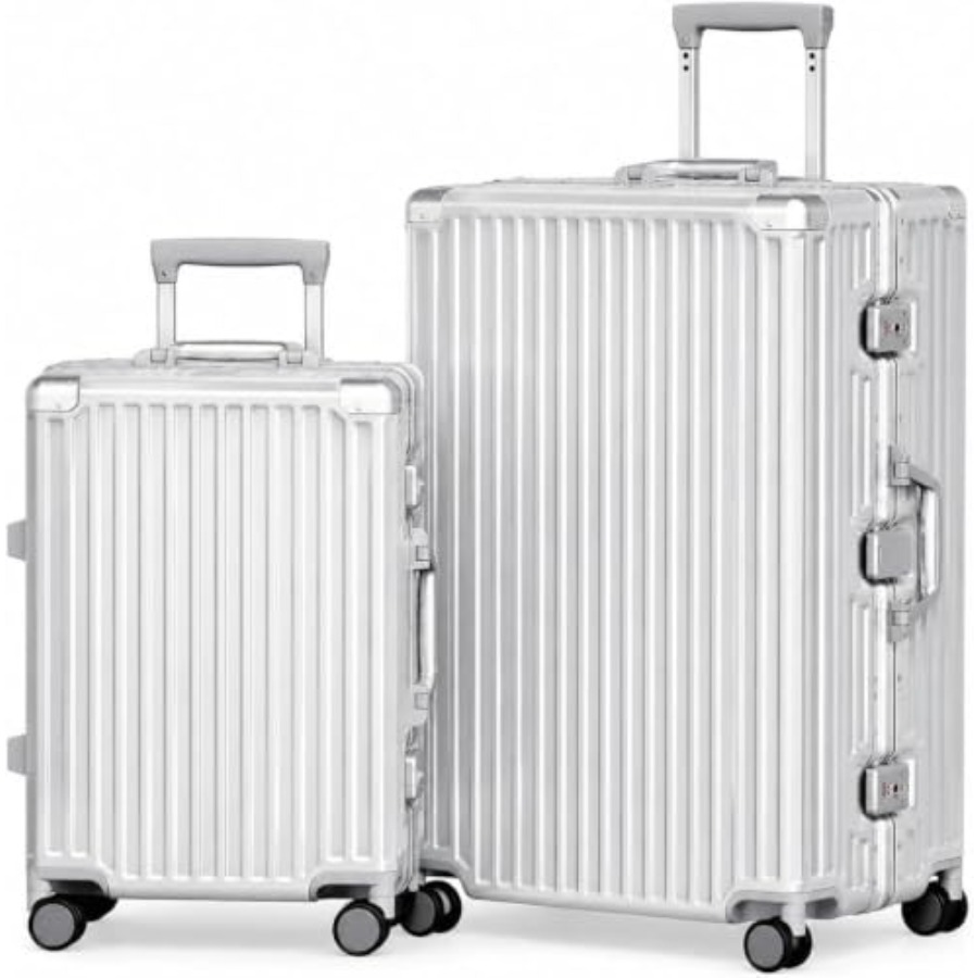 Set Koper 2 Pcs Rangka Alumini - Aluminum Frame Carry On Luggage ulasan dan harga