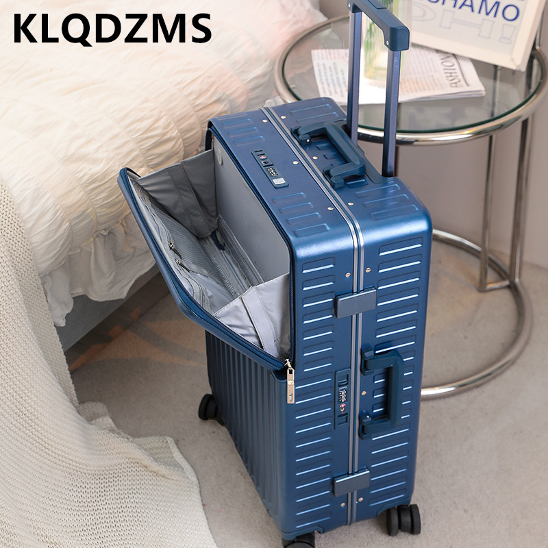 KLQDZMS Koper Perjalanan Gengg - Front Opening Laptop Luggage 24 Inch ulasan dan harga