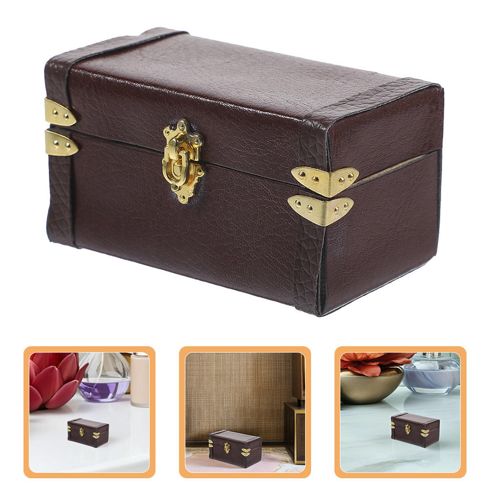2 Buah Koper Miniatur Bergaya  - Retro Vintage Trunk Suitcase ulasan dan harga