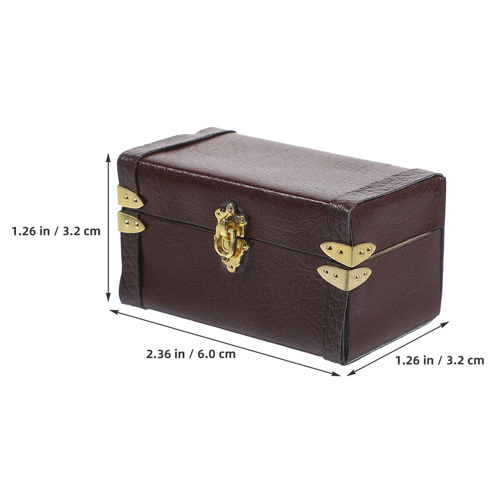 2 Buah Koper Miniatur Bergaya  - Retro Vintage Trunk Suitcase ulasan dan harga