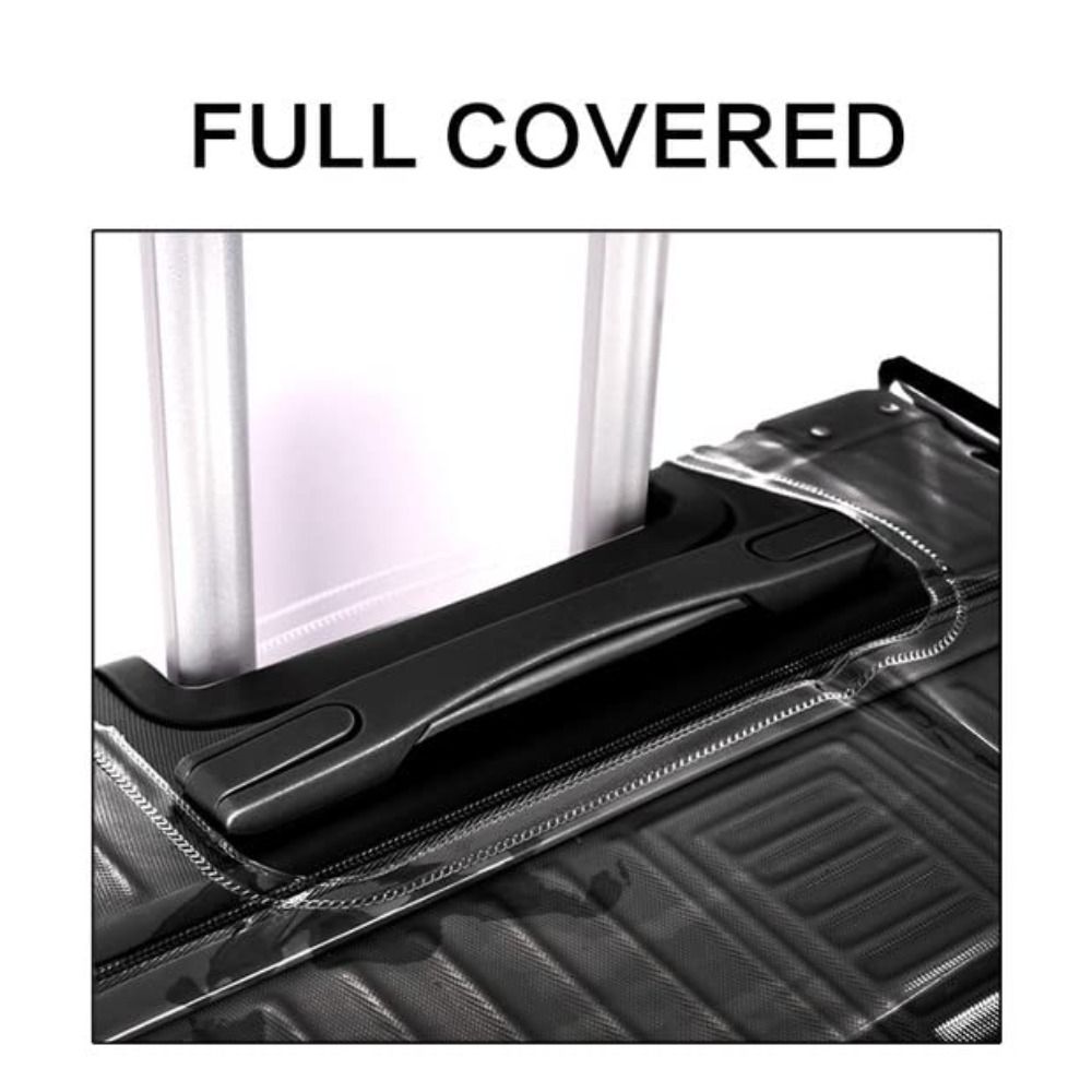 Penutup Koper Transparan PVC T - Waterproof Suitcase Cover Protector ulasan dan harga